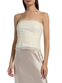 Beau Gathered Strapless Top
