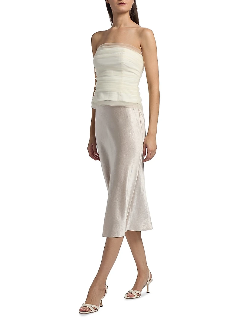 Beau Gathered Strapless Top
