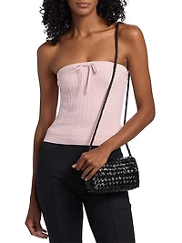 Zazie Knit Cotton-Blend Strapless Top