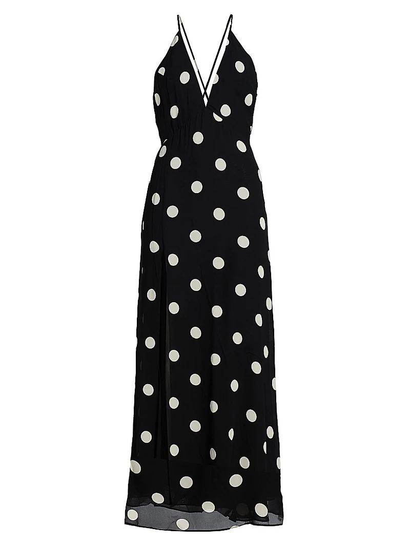 Zani Polka Dot Maxi Dress