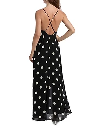 Zani Polka Dot Maxi Dress