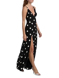 Zani Polka Dot Maxi Dress
