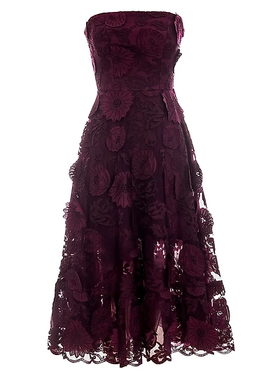 Kailyn Strapless Lace Cocktail Dress