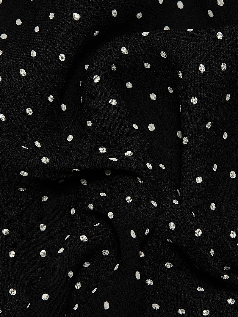 Nila Polka Dot Side-Tie Halterneck Top