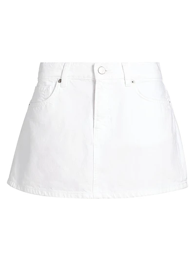 Hazel Low-Rise Denim Miniskirt