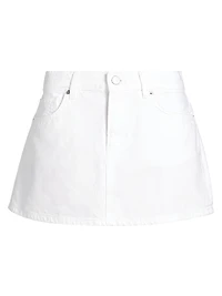 Hazel Low-Rise Denim Miniskirt