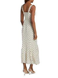 Laine Polka Dot Midi-Dress
