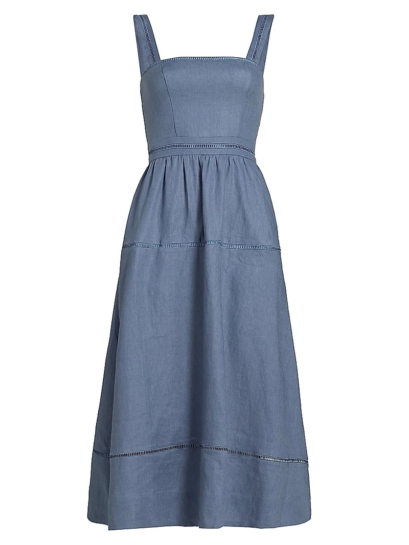 Everett Linen Midi-Dress