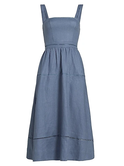 Everett Linen Midi-Dress