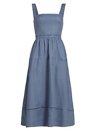 Everett Linen Midi-Dress