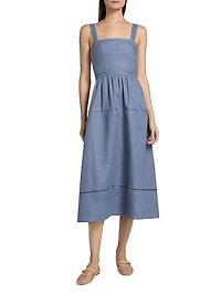 Everett Linen Midi-Dress