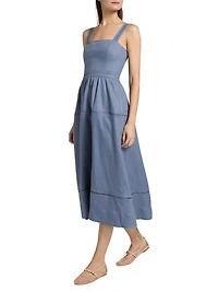 Everett Linen Midi-Dress