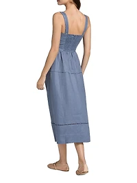 Everett Linen Midi-Dress