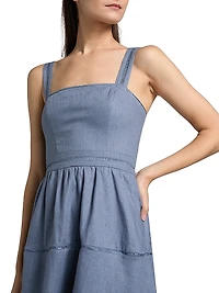Everett Linen Midi-Dress