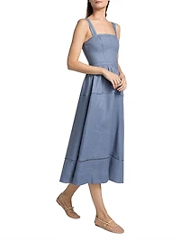 Everett Linen Midi-Dress