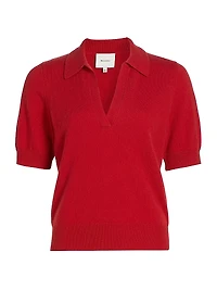Louise Cashmere Polo Sweater