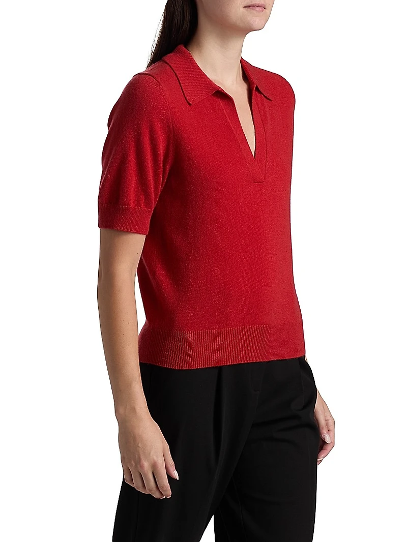 Louise Cashmere Polo Sweater