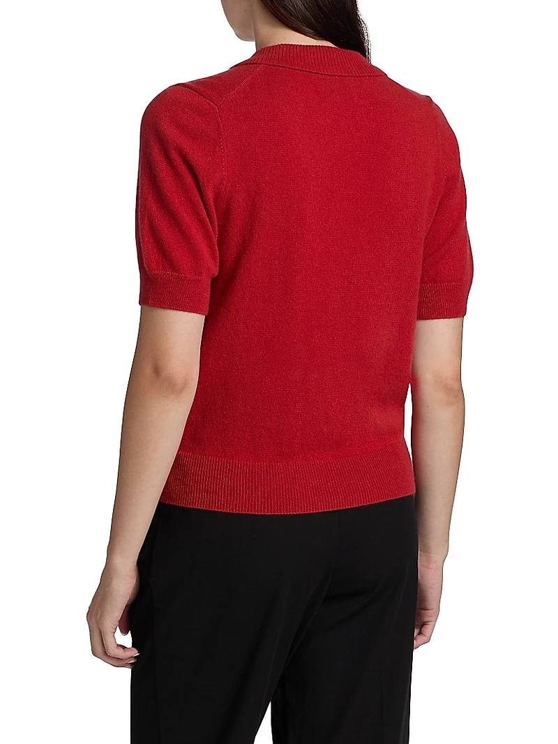 Louise Cashmere Polo Sweater