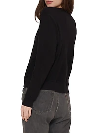 Long-Sleeve Seamed Pocket Sweatshirt