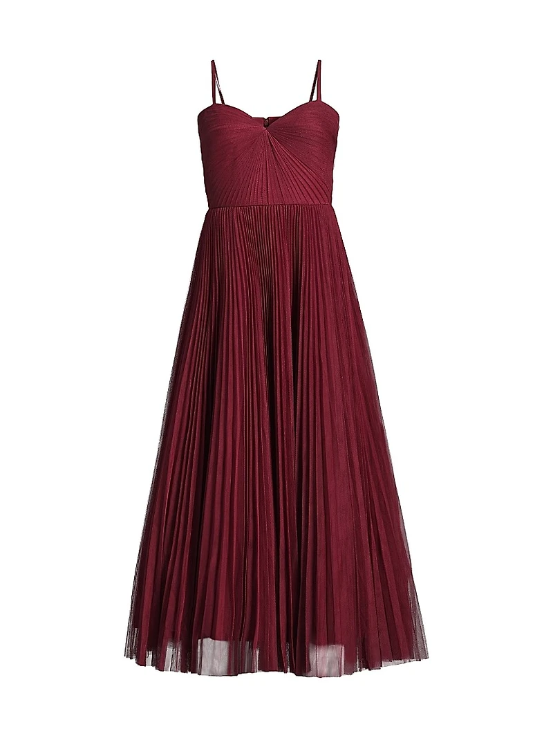 Virginia Pleated Tulle Gown