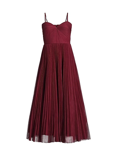 Virginia Pleated Tulle Gown