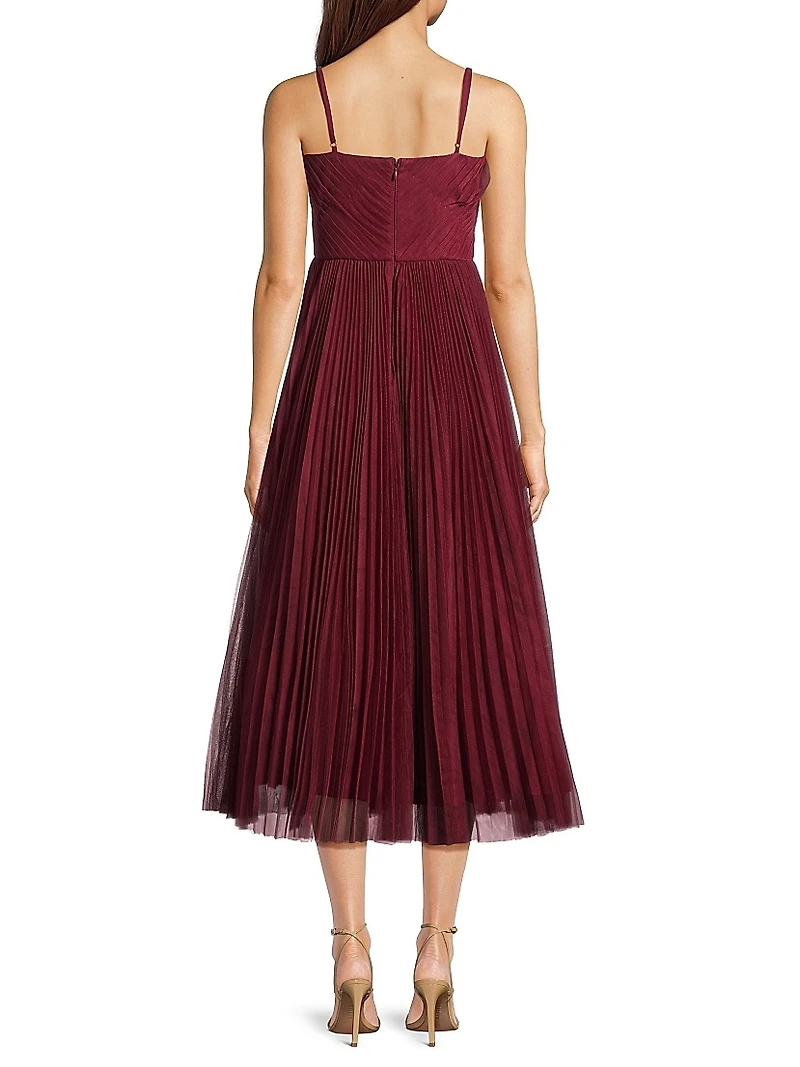 Virginia Pleated Tulle Gown