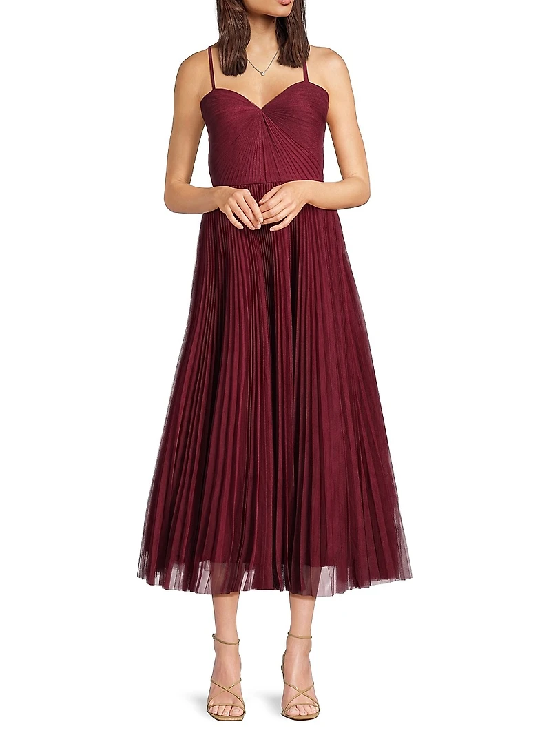 Virginia Pleated Tulle Gown