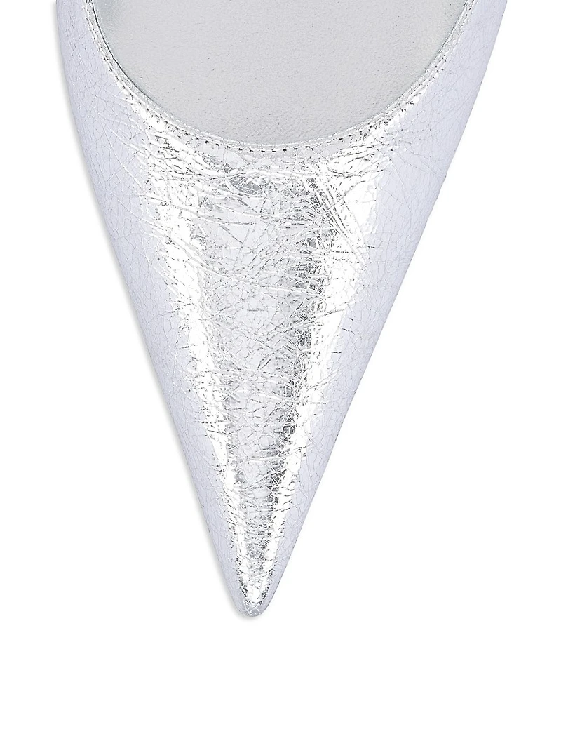 Kate Max 100MM Leather O Slingbacks