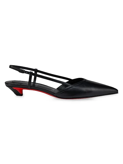 Miss Z Slingina Leather 25MM Pumps