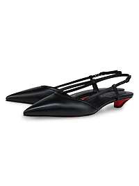 Miss Z Slingina Leather 25MM Pumps