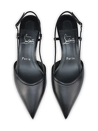 Miss Z Slingina Leather 25MM Pumps
