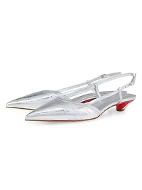 Miss Z Slingina Laminated Leather 25MM Pumps