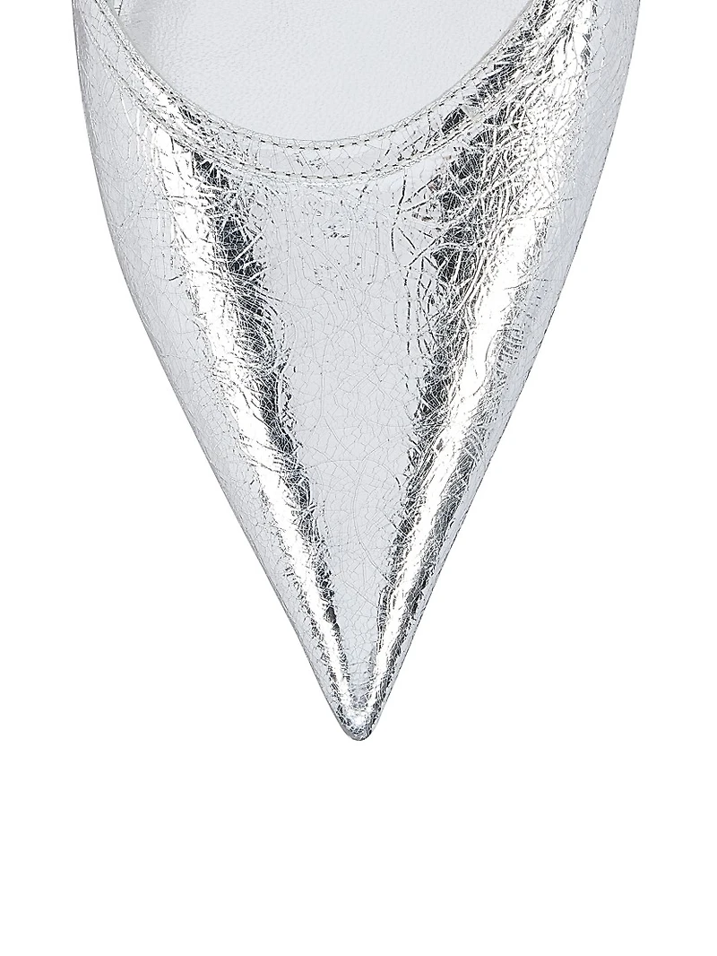 Miss Z Slingina Laminated Leather 25MM Pumps