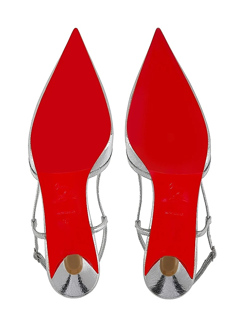 Miss Z Slingina Laminated Leather 25MM Pumps