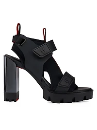 Marie Amelie 100MM Leather and Neoprene Sandals