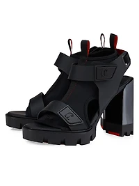 Marie Amelie 100MM Leather and Neoprene Sandals