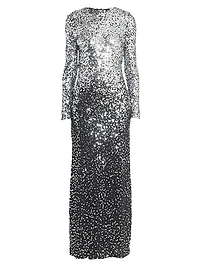 Sequined Backless Maxi Dress
