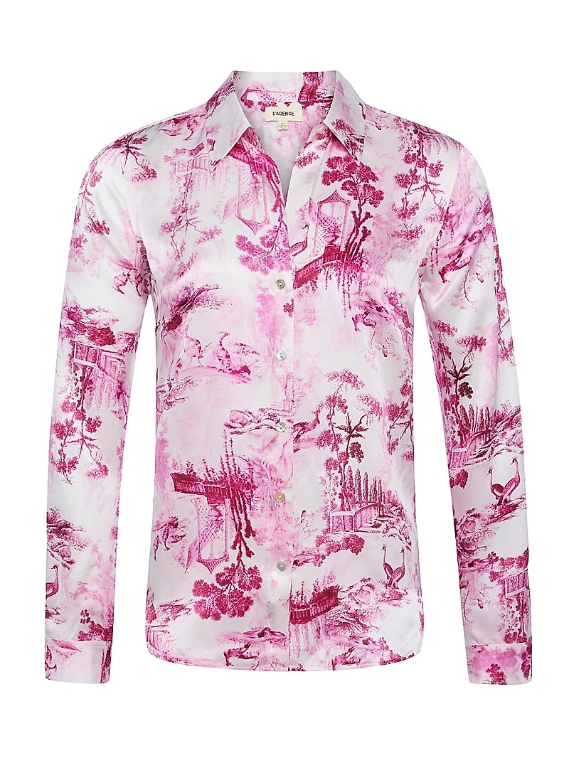 Tyler Toile De Jouy Silk Blouse