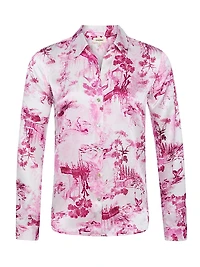 Tyler Toile De Jouy Silk Blouse