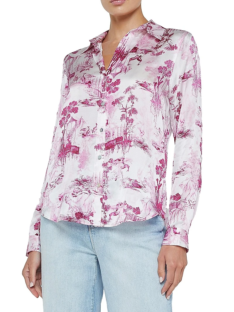 Tyler Toile De Jouy Silk Blouse