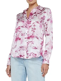 Tyler Toile De Jouy Silk Blouse