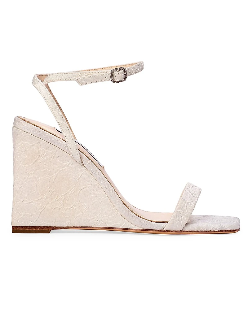Ella Jacquard Wedge Sandals