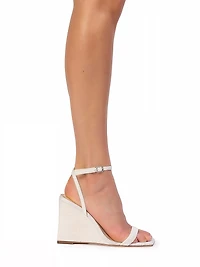 Ella Jacquard Wedge Sandals