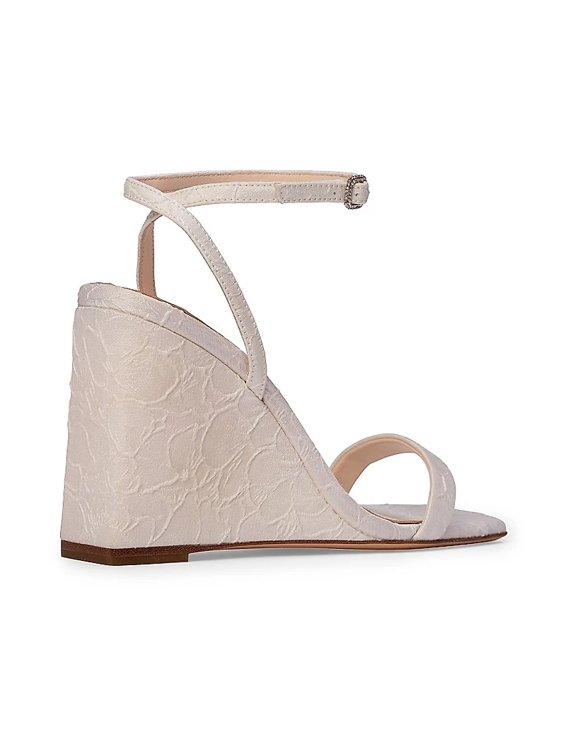 Ella Jacquard Wedge Sandals