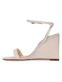 Ella Jacquard Wedge Sandals