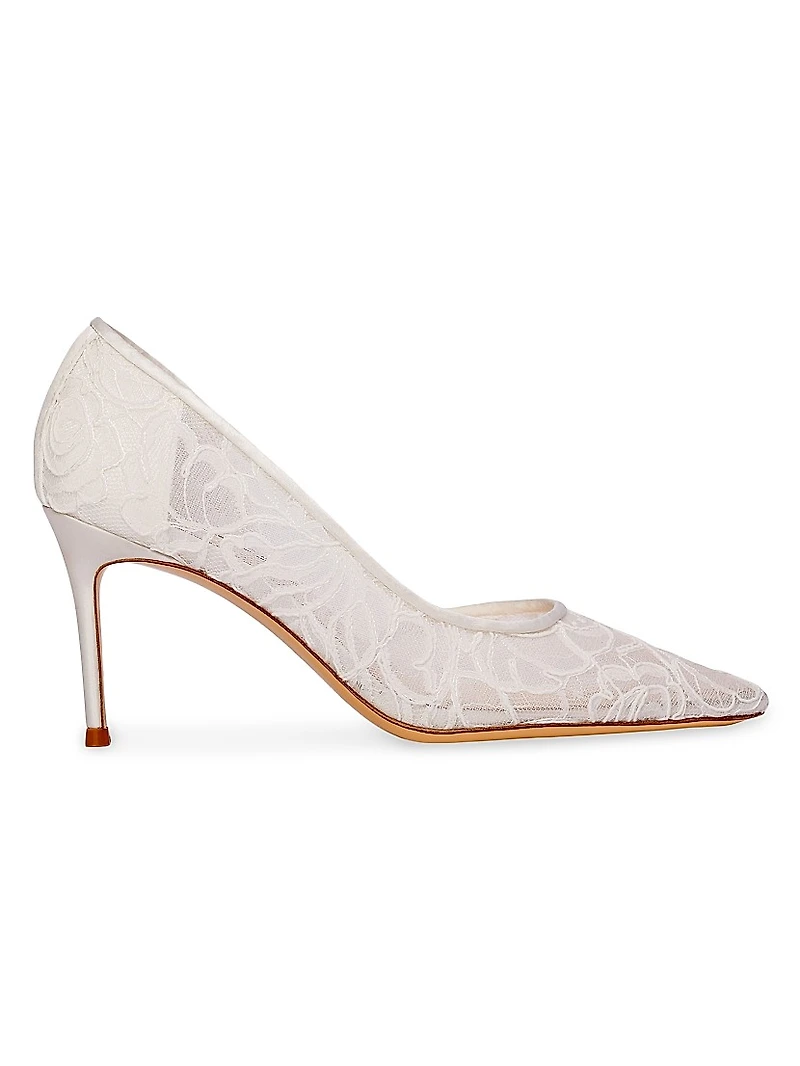 Chantily 80MM Lace Pumps