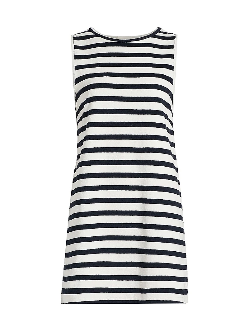 Fawn Striped Cotton Minidress