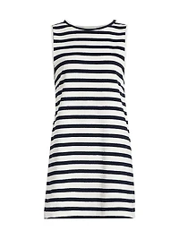 Fawn Striped Cotton Minidress