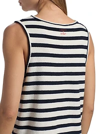Fawn Striped Cotton Minidress