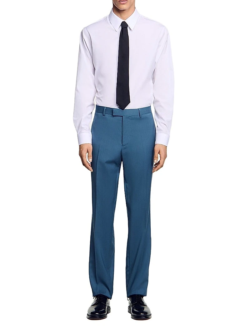 Wool Suit Trousers